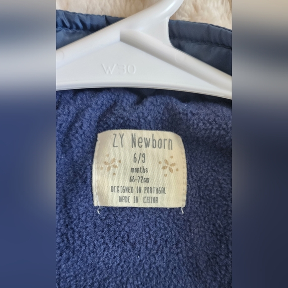 Baby Warm Snowsuit Blue Size 6-9 Months Designed In Portugal Winter lot 4 - Picture 10 of 10